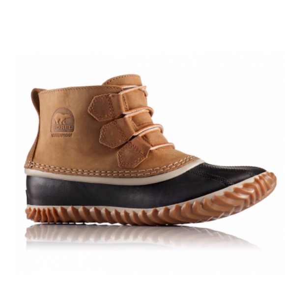 Sorel Out N about Leather Snow Boot Sz 7 - Picture 2 of 10